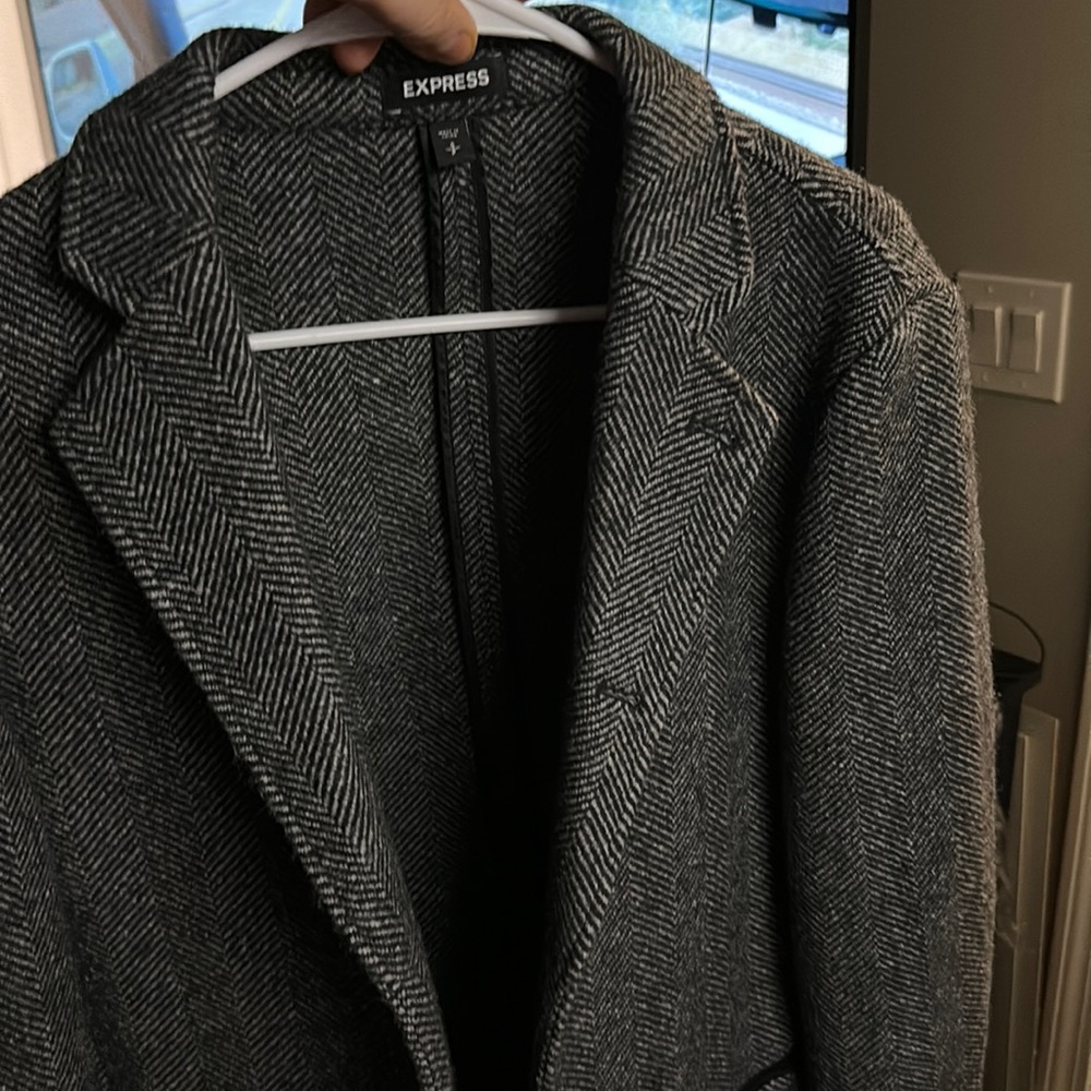 Express warm wool blazer never used very nice payee 235 for it